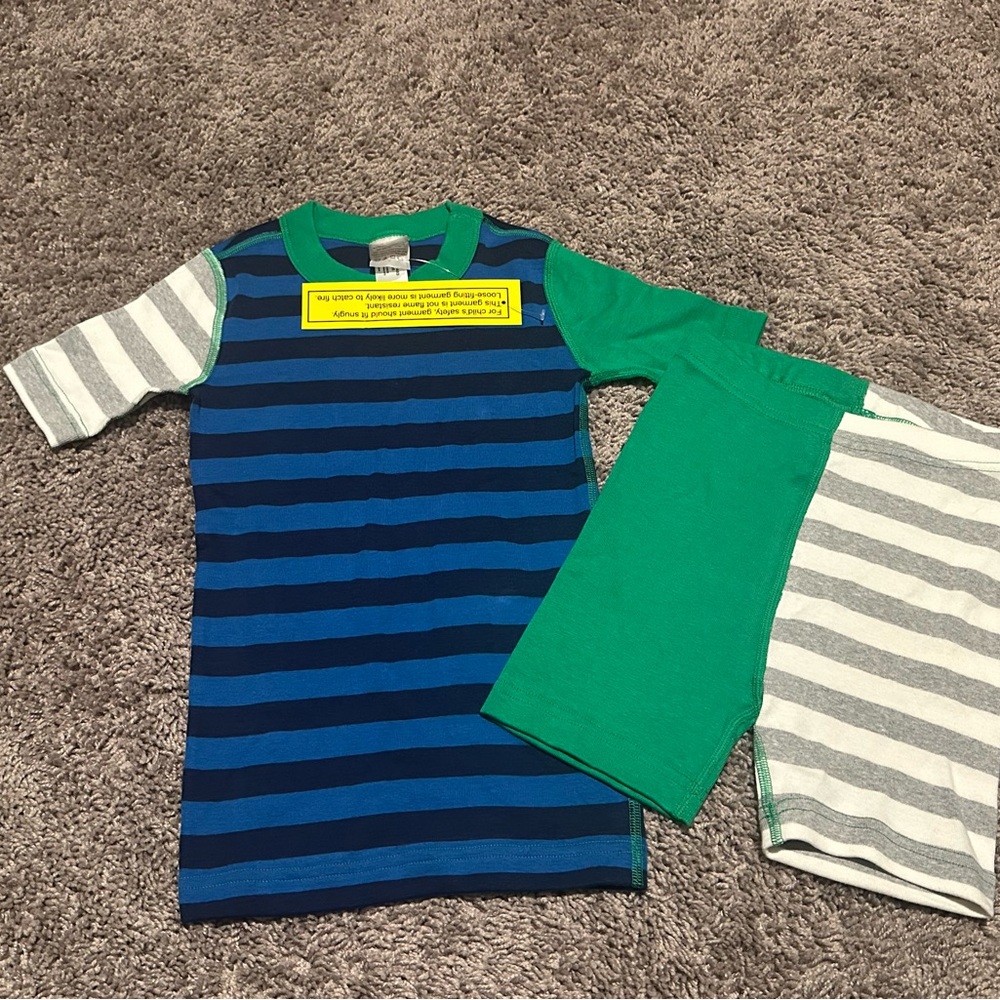 Hanna Andersson Kids Upcycled Short John Pajama Set